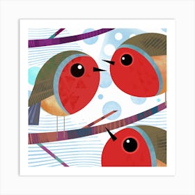 Winter Birds Art Print