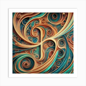 Interstellar laser light line pattern abstract art 16 Art Print