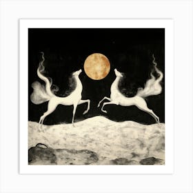 Moonlight Dance I Art Print