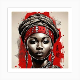 African Woman Art Print