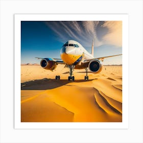 Airplane Desert (34) Art Print