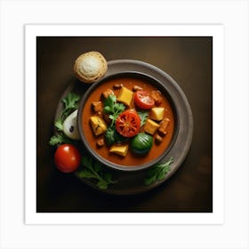 Thai Curry In A Bowl Art Print