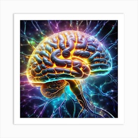 Brain 9 Art Print