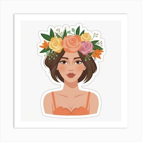 Flower Female Art Print