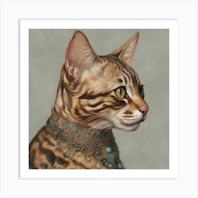 Bengal Cat Art print Art Print