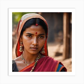 Indian Woman Art Print