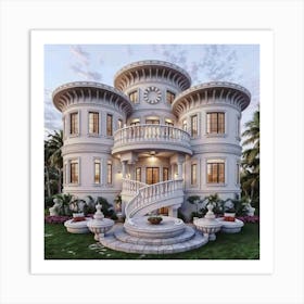 Mediterranean Villa Art Print