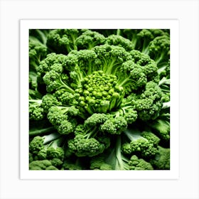 Close Up Of Broccoli 23 Art Print