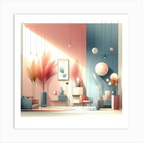 Interior Living Room Art Print