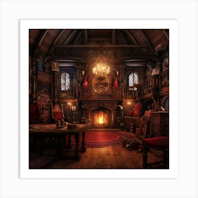 Room In A Castle 1 Art Print