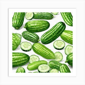 Cucumbers 14 Art Print