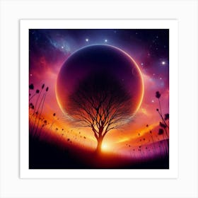 Tree In The Sky 29 Art Print