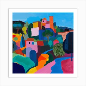 Colourful Gardens Powis Castle Gardens Wales 2 Art Print