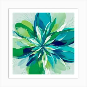 Abstract Flower Art Print