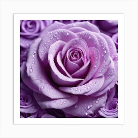 Purple Roses 26 Art Print