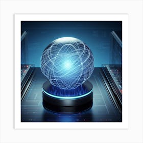 Futuristic Sphere Art Print