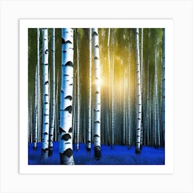 Birch Trees 64 Art Print