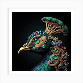 Beautiful Peacock Art Print