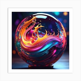 Fireball Art Print