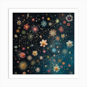 Flowers Of The Universe Art Print