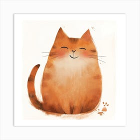 Orange Cat Art Print