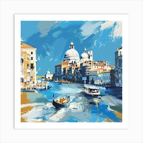 A Venice With Grand Canal Expressive Strokes Ill 1720475032 1 Art Print