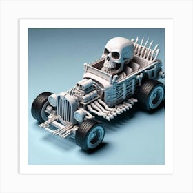 Skeleton Car 6 Art Print