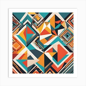 Geometric Abstract Pattern Art Print