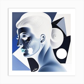 Woman'S Face 1 Art Print