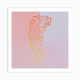 Plant Branch Botanical Colorful Art Print