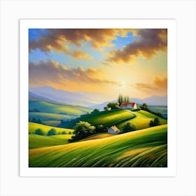 Tuscan Landscape 3 Art Print
