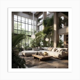 Modern Living Room 2 Art Print