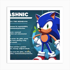 Sonic The Hedgehog 22 Art Print