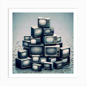 Tv Stock Videos & Royalty-Free Footage Art Print