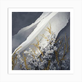 A Stunning Illustration Of An Intricately Detailed Light And White Painting 2 Art Print