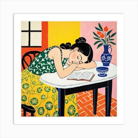 Woman Sleeping 2 Art Print