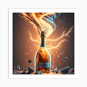 Lightning Bottle Art Print