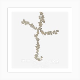 Laminin Christian Jesus Cross Art Print