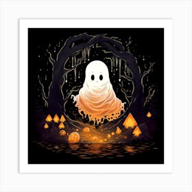 Ghost In The Woods 7 Art Print