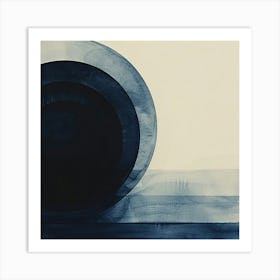 'Blue Circle' Art Print