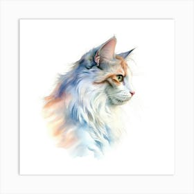 American Curl Cat Portrait 2 Art Print