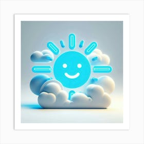 Sun In The Clouds Art Print