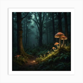 Dark Forest 85 Art Print