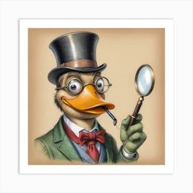 Detective Duck 9 Art Print