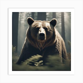 Bear In The Forest 18 Art Print