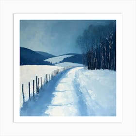 Minimal Winter Scene 7 Art Print