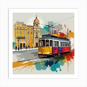 Lisbon Tram 13 Art Print