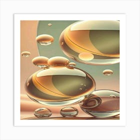 Water Bubbles Art Print