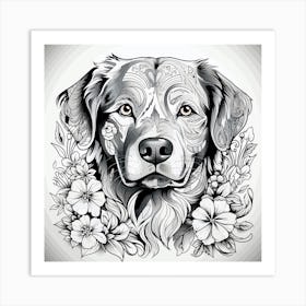 Golden Retriever 2 Art Print