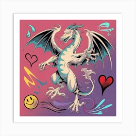 City Dragon Art Print